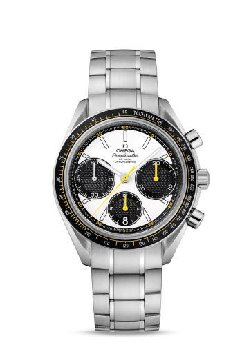 Omega Speedmaster Racing Co-Axial Chronograph Stainless Steel / Silver-Yellow / Bracelet